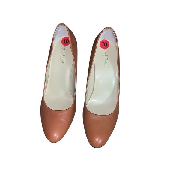 Lauren by Ralph Lauren Polo Tan Zamora Pumps sz 10B - Picture 4 of 9